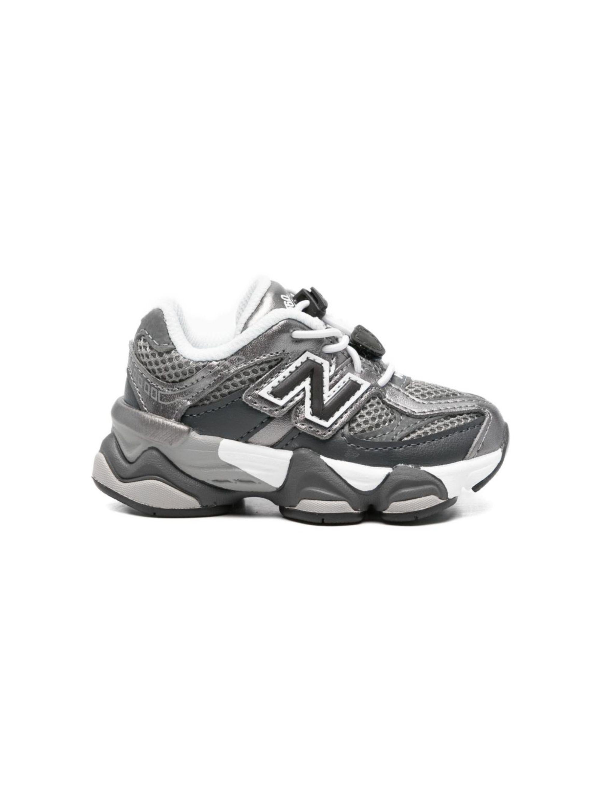 Sneakers per bambini New Balance Kids 9060 grigie con pannelli in rete I9060 2W5 NEW BALANCE KIDS 