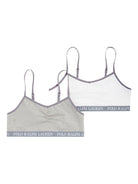Set di due bralette per bambina Polo Ralph Lauren Kids grigie con spalline regolabili 4P5017 G9I Ralph Lauren kids 