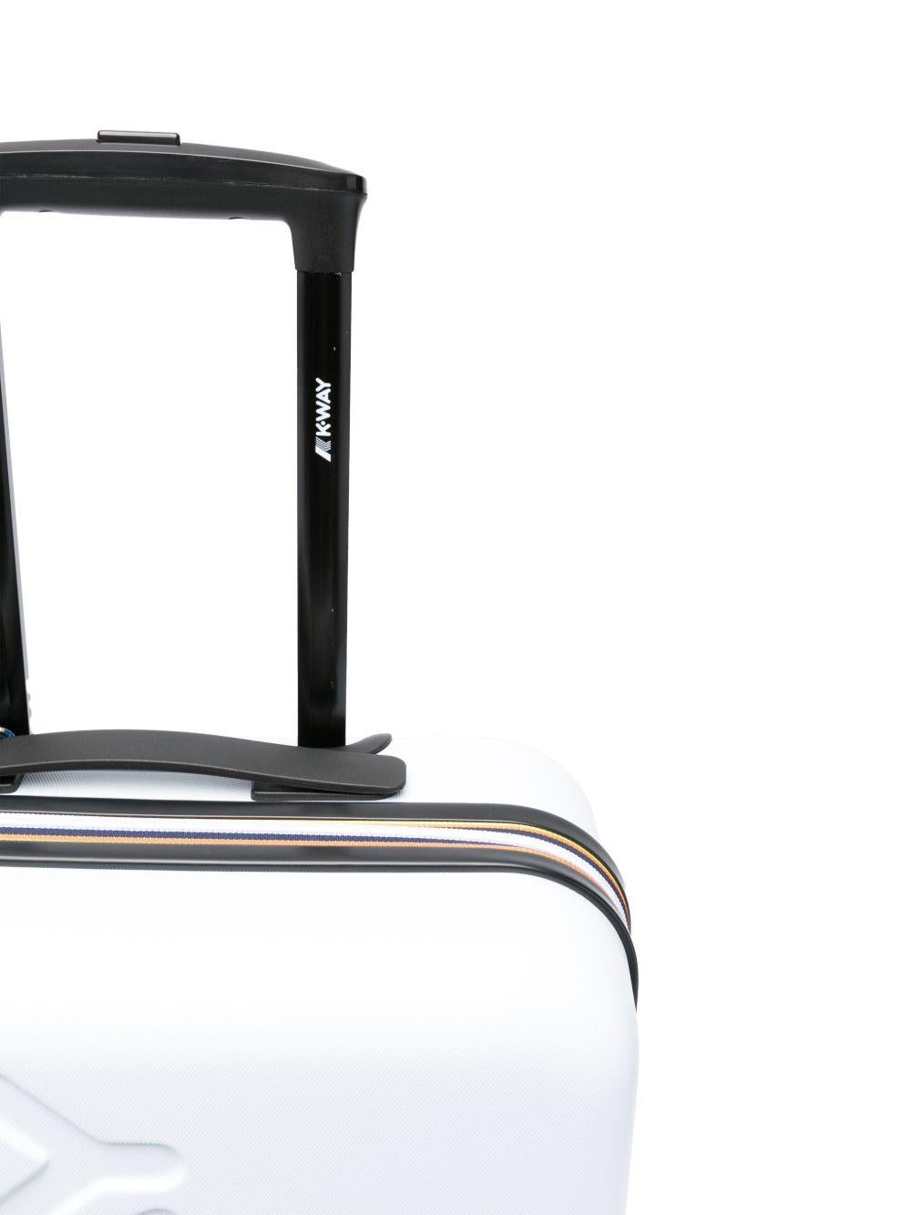 Trolley Small K-Way Kids bianca con logo sul davanti K11416W L36 K-WAY KIDS 