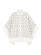Mantella per bambina Michael Kors Kids bianco con motivo jacquard all-over R30463 N52 MICHAEL KORS KIDS 