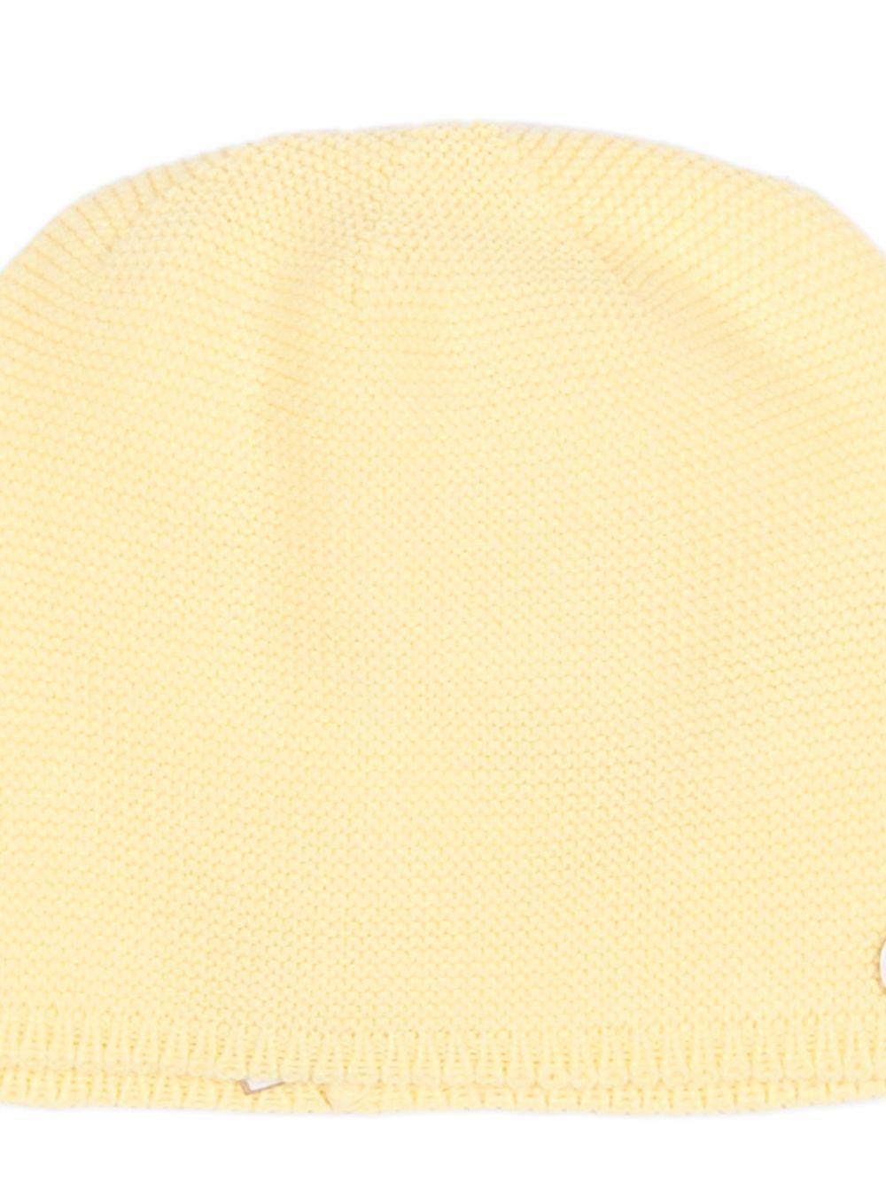 Cappello per neonati Paz Rodriguez giallo con logo 040-120513 05 PaZ RODRIGUEZ KIDS 