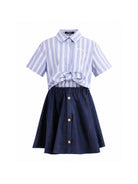 Abito per bambina Balmain Kids multicolor con logo sul davanti BY1C71 P0588 625BC BALMAIN KIDS 