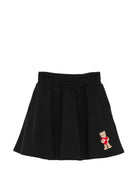 Gonna per bambina Moschino Kids nera con stampa Teddy Bear HDJ04ALDA63 60100 MOSCHINO KIDS 