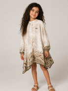 Abito per bambina Etro Kids beige con stampa Paisley all-over GZ5A30 K0323 102BG ETRO KIDS 