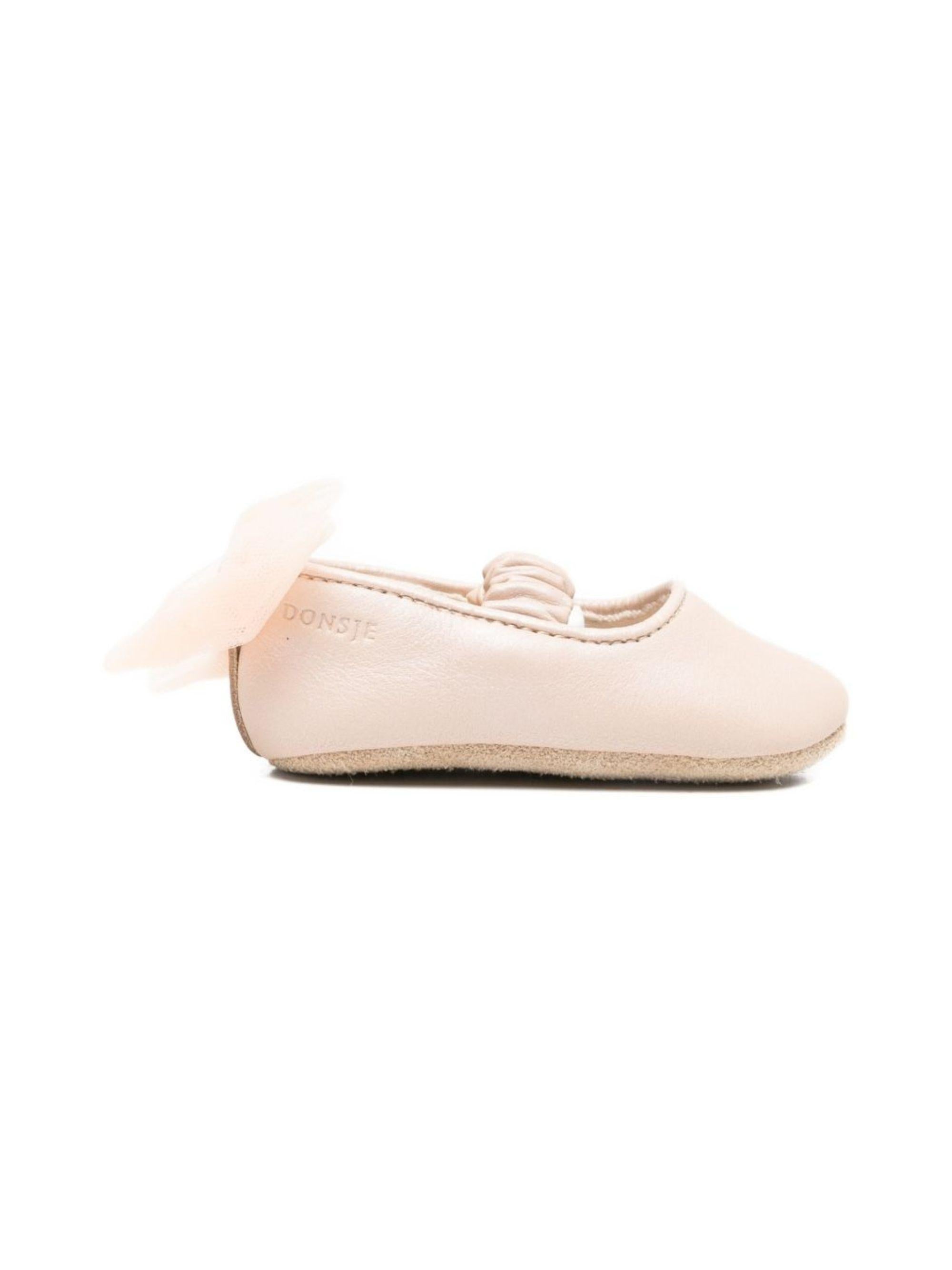 Ballerine per neonata Donsje rosa con dettaglio fiocco 1041100 NL142 DONSJE KIDS 