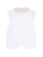 Tutina per neonato La Stupenderia bianca con cravatta con fiocco 2TBPG53 D00D05 LA STUPENDERIA KIDS 