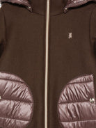 Cappotto per bambina Herno Kids marrone con inserti imbottiti GC000049G33344 8810 HERNO KIDS 