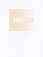 T-shirt per bambino Hugo Kids bianca con logo sul davanti G01019 10P Hugo KIDS 