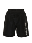 Costume da bagno per bambino Palm Angels Kids nero con dettaglio logo PBFD003S26FAB001 110 PALM ANGELS KIDS 