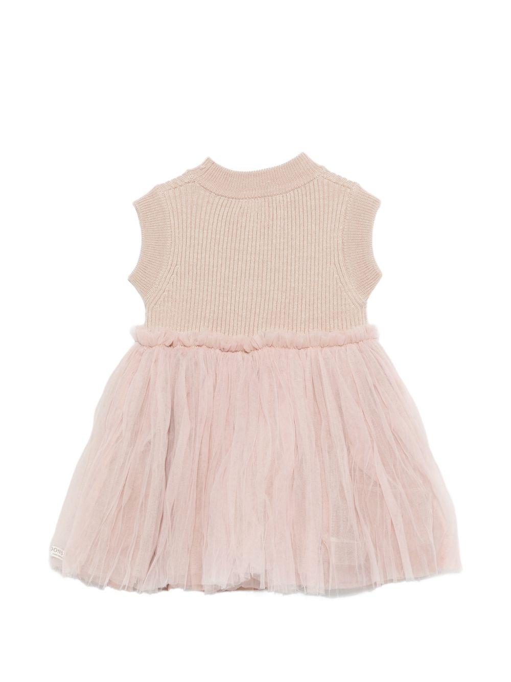 Abito Xewa per neonata Donsje rosa con tulle 4114500 00011 DONSJE KIDS 