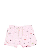 Costume per bambino MC2 Saint Barth Kids rosa con stampa grafica sushi all-over JEA0004 02628L MC2 ST. BARTH KIDS 