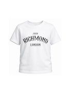 T-shirt per bambina John Richmond Junior bianca con dettaglio logo RGP26048TS WHITE JOHN RICHMOND KIDS 