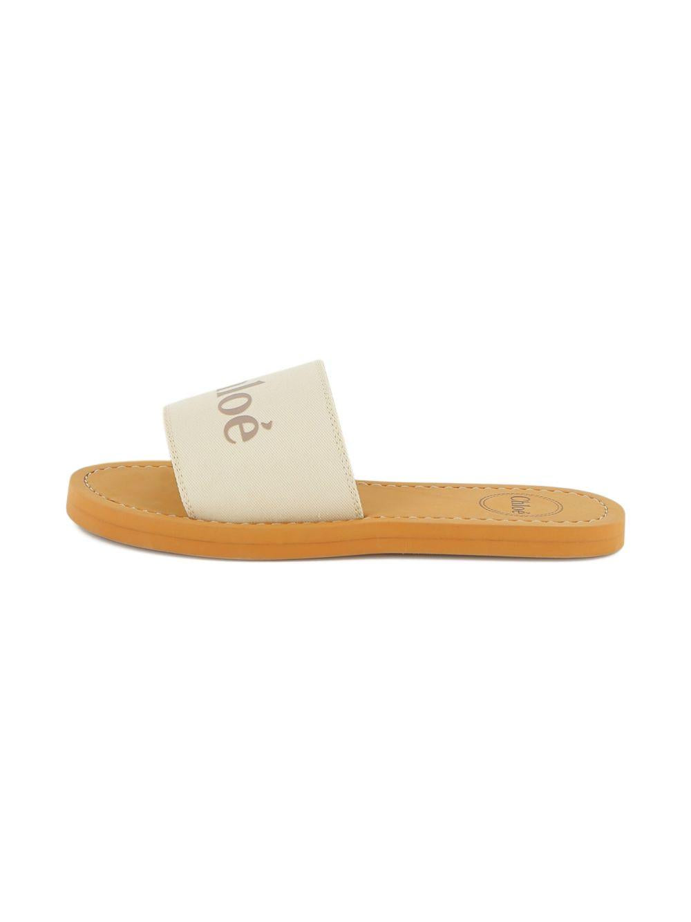 Sandali per bambina Chloé Kids Woody bianchi con logo C20881 117 CHLOE' KIDS 