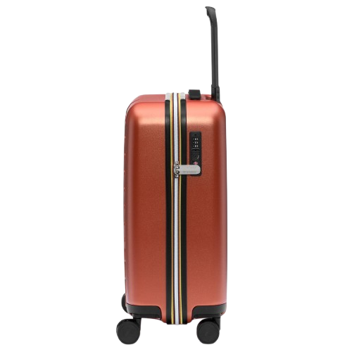 Trolley Eudoxieur K-Way Kids arancione con monogramma in rilievo K41351W 896 K-WAY KIDS 