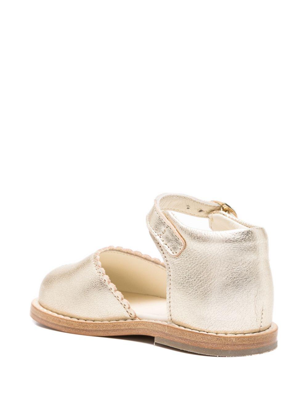 Sandali per bambina Bonpoint oro con cinturino alla caviglia S06XSOL00002 032 BONPOINT 