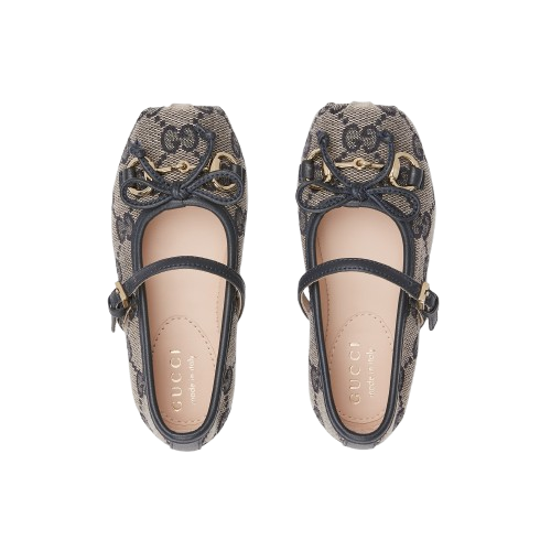 Ballerine per bambina Gucci Kids multicolore con logo GG all-over 856589HWK20 4041 GUCCI KIDS 