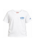 T-shirt per bambino MC2 Saint Barth Kids bianca con scritta "St. Barth Playboy" sul davanti PRL0001 00319L MC2 ST. BARTH KIDS 
