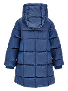 Piumino imbottito per bambina Monnalisa blu con cappuccio 17F105 6021 056D MONNALISA 