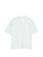 T-shirt per bambino C.P. Company Kids azzurro con colletto stile polo CUM010LFC00 41372 C.P.COMPANY KIDS 