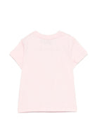 T-shirt per neonati Moschino Kids rosa con dettagli ricamati MYM047LAA23 50209 MOSCHINO KIDS 