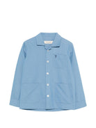 Camicia per bambino TRUSSARDI JUNIOR azzurra con taschino TBP26035CA D.BLUE B.A TRUSSARDI KIDS 