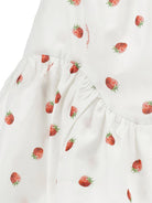 Abito per neonata Monnalisa bianco con stampa fragole all-over 39G907 7094NB 9944 MONNALISA 