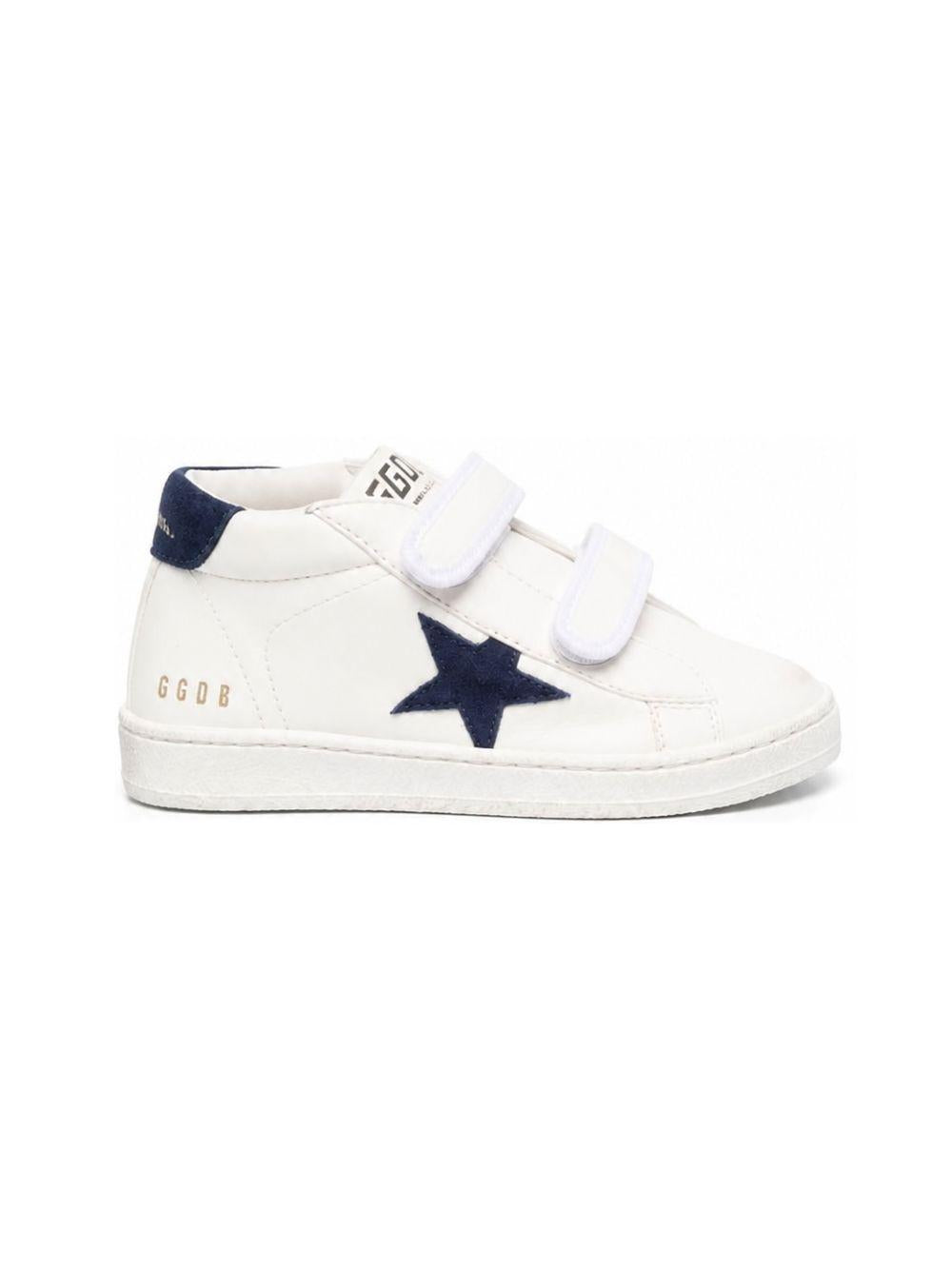Sneakers per bambini Golden Goose Kids bianche con chiusura a strappo F00386F003322 10357 GOLDEN GOOSE KIDS 
