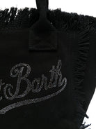 Borsa Colette MC2 Saint Barth nera con logo impreziosito da strass COL0001 02563L MC2 ST. BARTH KIDS 