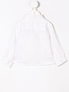 Camicia per neonato Emporio Armani Kids bianca con ricamo logo 8NHC02 3NEEZ 0100 EMPORIO ARMANI KIDS 