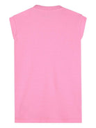 Abito per neonata Karl Lagerfield Kids rosa con stampa ikon choupette Z31057 462 KARL LAGERFELD KIDS 