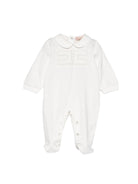 Tutina per neonata Elisabetta Franchi La Mia Bambina bianca con colletto alla Peter Pan ENTU1530JF054 0004 ElISABETTA FRANCHI 