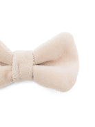 Papillon per neonato La Stupenderia beige in velluto 1CCPP21 V23 LA STUPENDERIA KIDS 