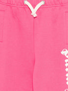 Pantaloni sportivi per bambina Palm Angels Kids fucisa con logo sul davanti PGCH008S26FLE001 044 PALM ANGELS KIDS 