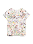 T-shirt Elly per neonata Molo multicolor con stampa a fiori 4S25A203 9278 MOLO 