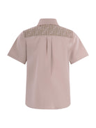 Camicia per bambino Fendi Kids beige con caratteristico monogramma FF JMC204 AS5Y F1P2N FENDI KIDS 