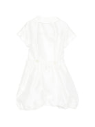 Set t-shirt e shorts per neonato Mariella Ferrari bianco con colletto alla Peter Pan PLE5 P26 BURRO MARIELLA FERRARI KIDS 