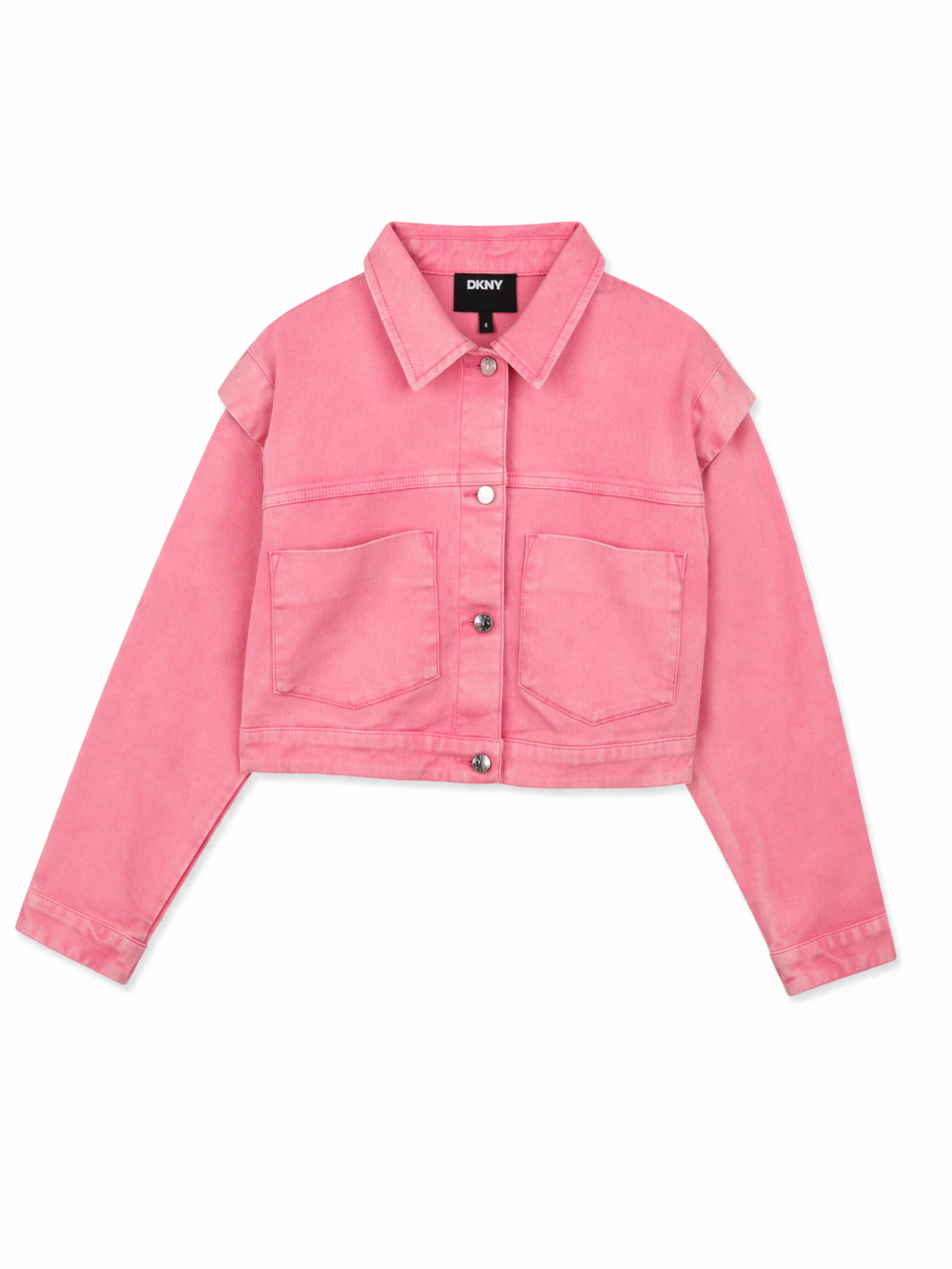 Giubbino per bambina DKNY Kids rosa con colletto D62687 48K DKNY 