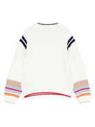 Maglione per bambino Fendi Kids beige con dettaglio a righe JMG131 AUKN F0TU9 FENDI KIDS 