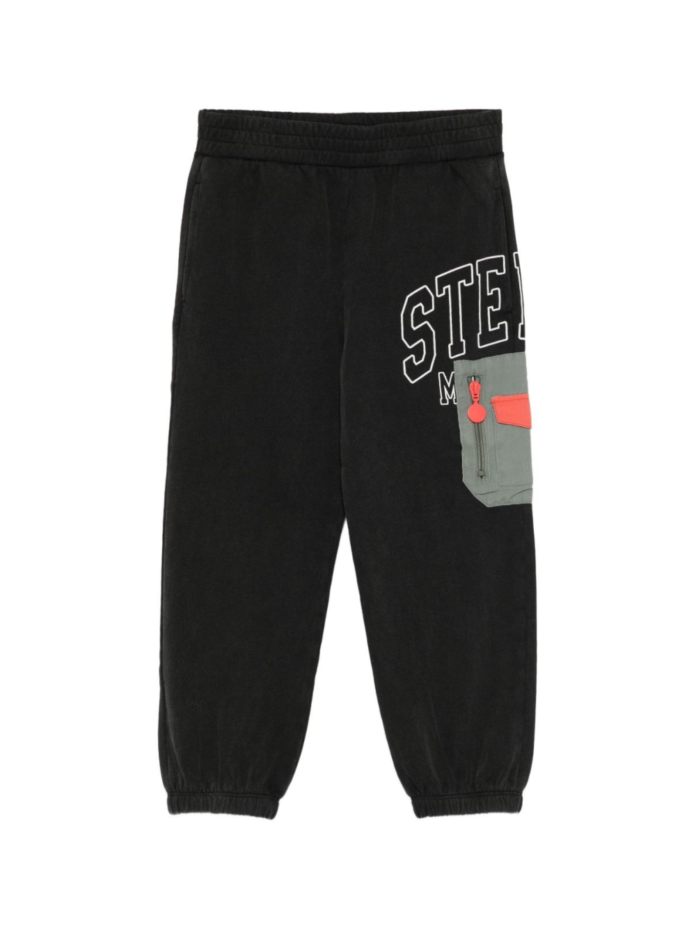 Pantaloni sportivi per bambino Stella McCartney Kids nero con logo applicato TX6R40 Z0536 961 STELLA McCARTNEY KIDS 