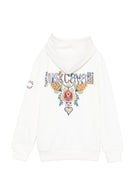 Felpa per bambino Just Cavalli Kids bianca con dettaglio sole JBP26073FE PRISTINE ROBERTO CAVALLI KIDS 