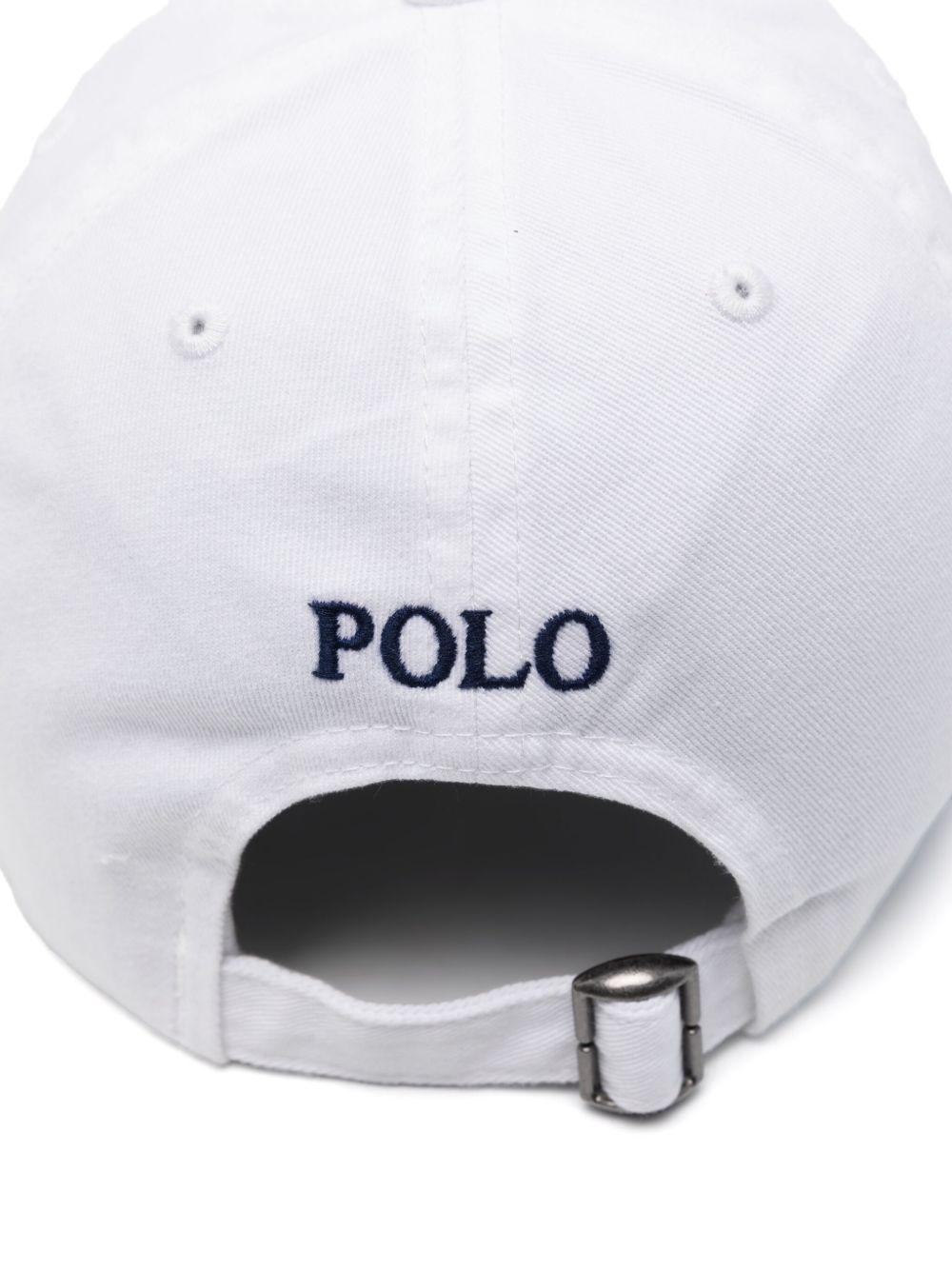 Cappello da baseball per bambino Polo Ralph Lauren Kids bianco con caratteristico motivo Polo Pony 323552489 001 Ralph Lauren kids 