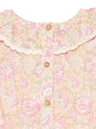 Abito per neonata Louise Misha Morlina giallo con maniche corte FRI-S25-S0152 YELLOW LOUISE MISHA 