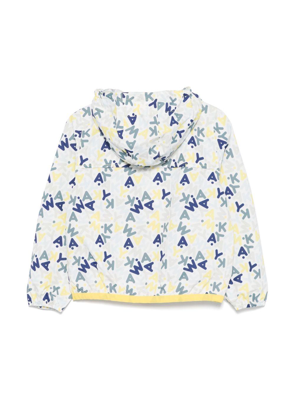 Giubbino Le Vrai per bambino K Way Kids bianco con cappuccio ampio K2148SW A01 K-WAY KIDS 
