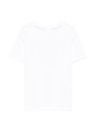 T-shirt per bambino Hugo Kids bianca con logo sul davanti G01019 10P Hugo KIDS 