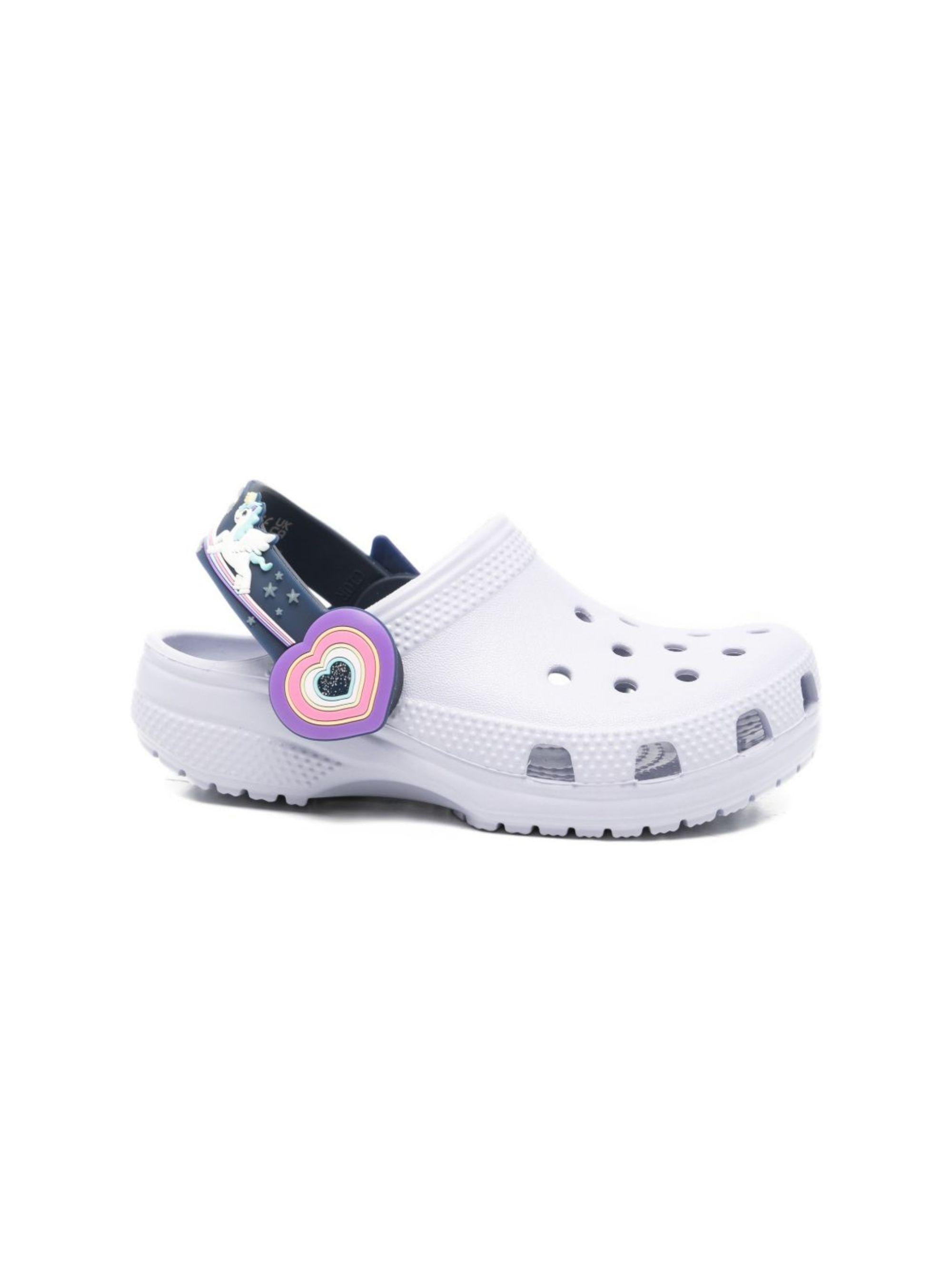 Ciabatte per bambina Crocs Kids viola con dettaglio cuore 211892 FRGP CROCS KIDS 