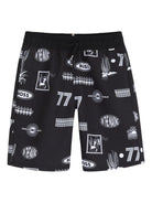 Costume per bambino Boss Kids nero con stampa grafica all-over J52905 09B BOSS KIDS 
