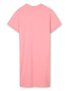 Abito per bambina Lanvin Enfant rosa con applicazioni frontali con logo N30191 49C LANVIN 