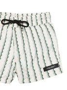 Costume da bagno per bambino Paolo Pecora Kids bianco con motivo a righe PP2041 VERDE PAOLO PECORA KIDS 