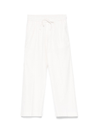 Pantaloni per bambino Paolo Pecora Kids bianco con coulisse PP3915 GESSO PAOLO PECORA KIDS 