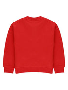 Felpa per neonati Moschino Kids rossa con motivo Teddy MUF064LCA60 50109 MOSCHINO KIDS 